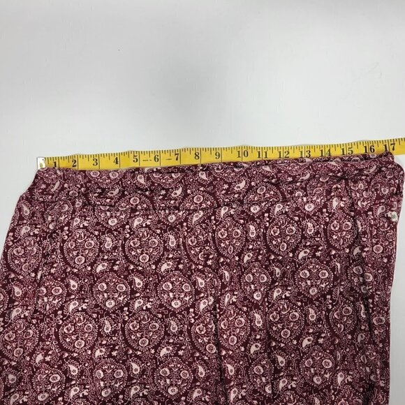 Lucky Brand Women's Floral/Paisley Very Soft Burgundy Lounge Joggers Size XL - Picture 9 of 10